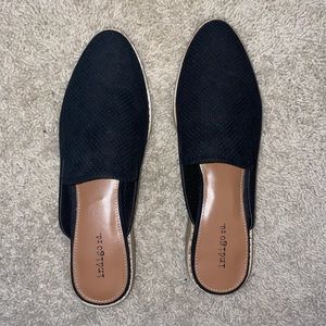 Indigo Rd black mules